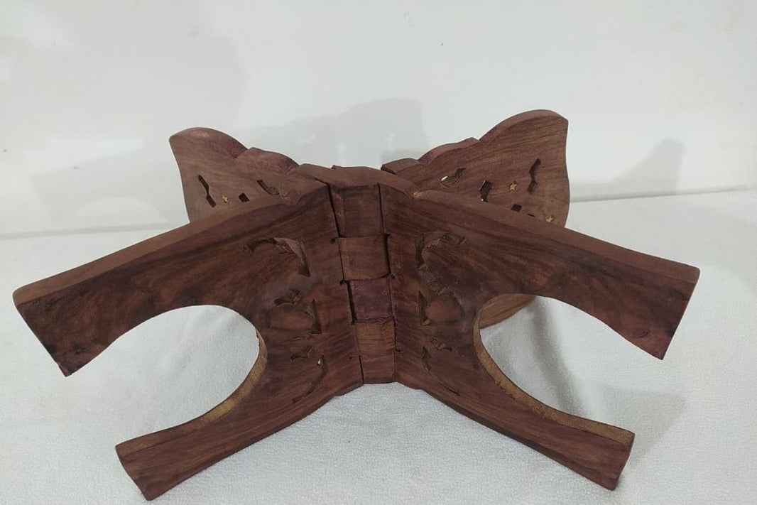 Wooden Holy Book Stand – Handcrafted Scripture Reading Stand