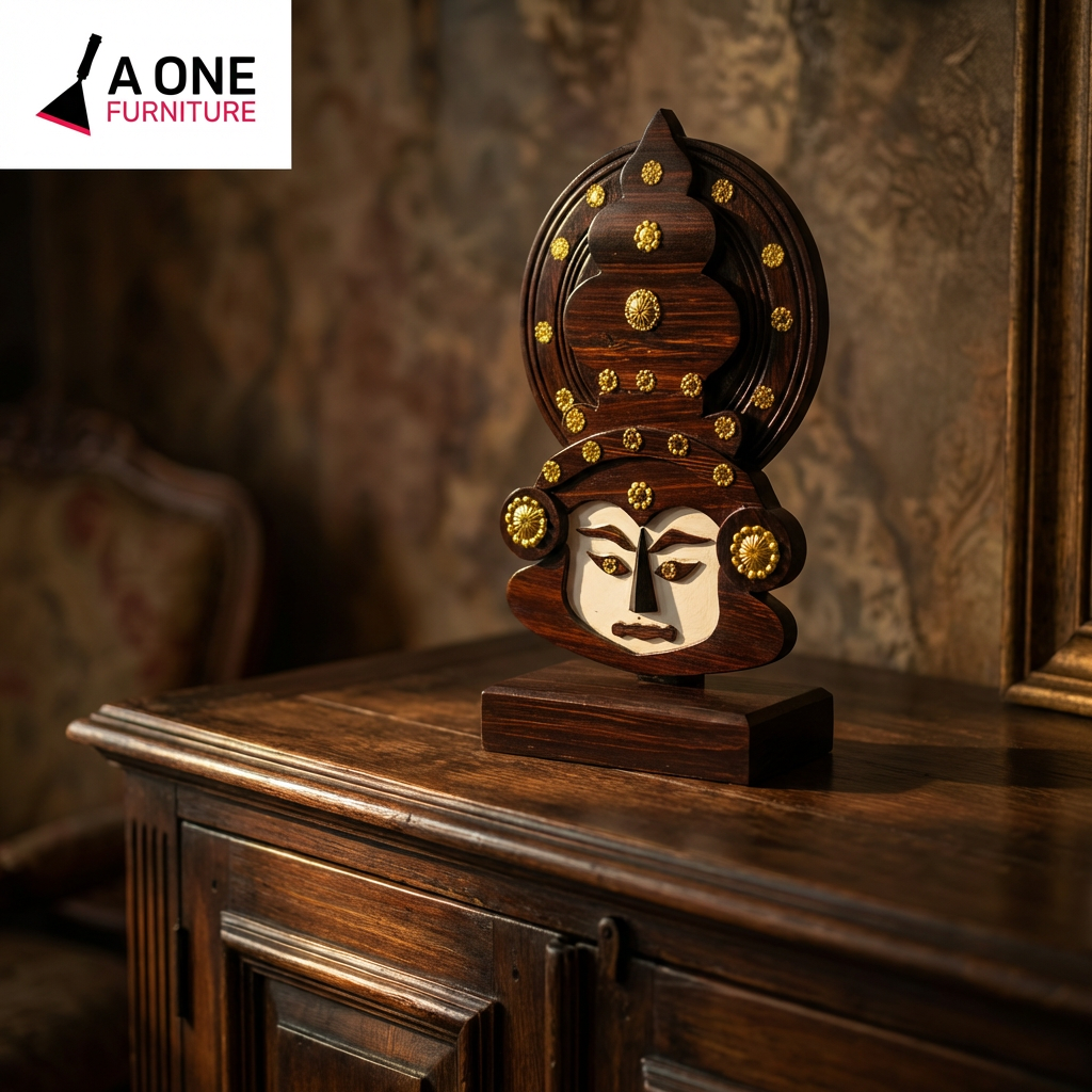 Kadalali Statue – Traditional Handcrafted Wooden Décor