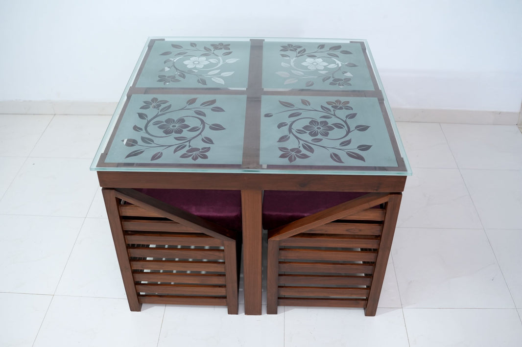 Chester- 4 Seater Dining Table Set