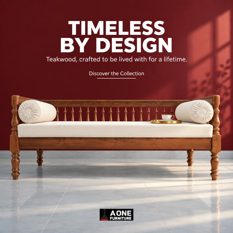 #A1 Rigel Royal Arc - Teak Wood Diwan