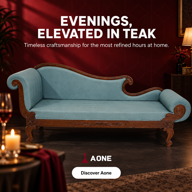 #A1 Altair Royal Arc - Teak Wood Diwan