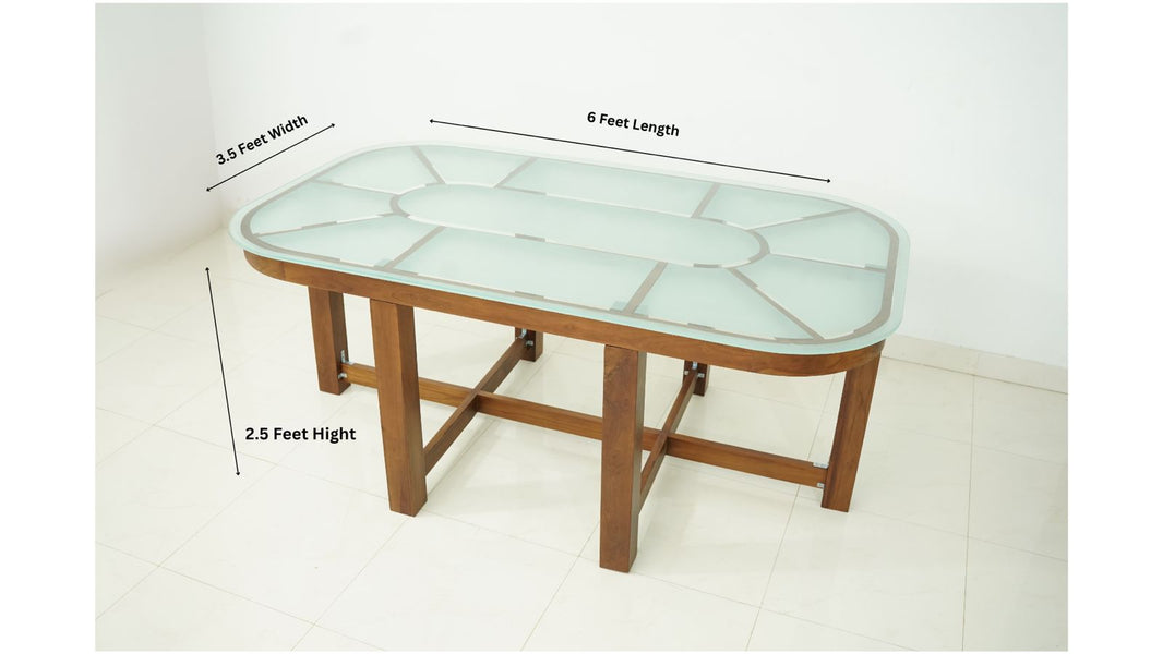 Livia - Teak Wood (Dining Table Set)