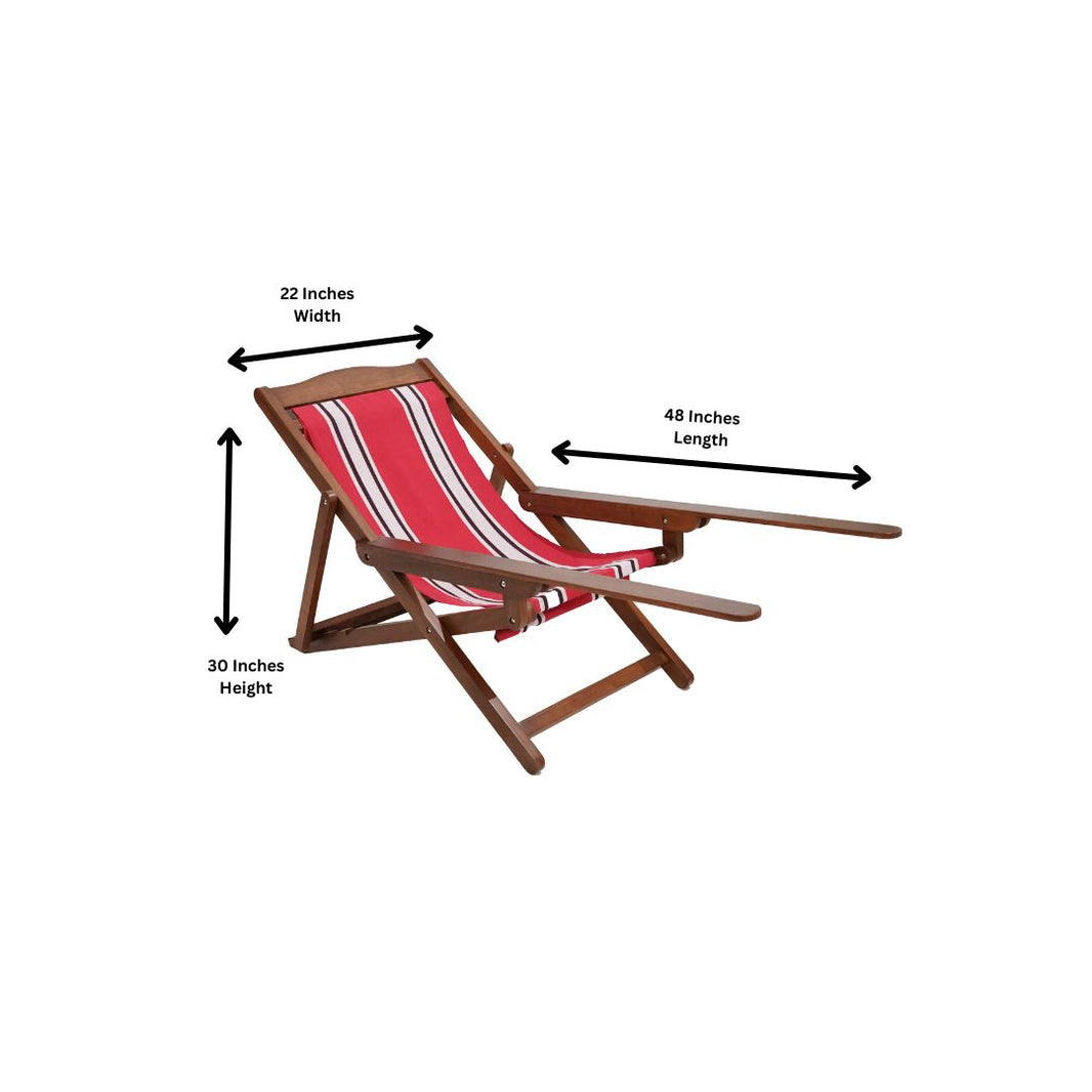 #A1 Easy Chair - Kerala Charukasera (Red)