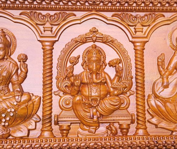 Laxmi, Ganesh & Saraswati