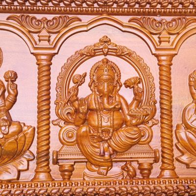 Laxmi, Ganesh & Saraswati