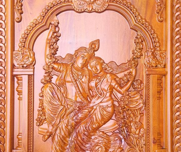 Krishna & Radha on Swing