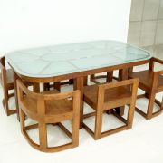 #A1 Livia – Teak Wood (Dining Table Set)