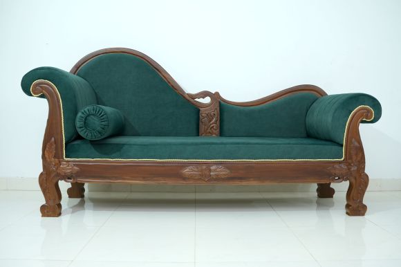 #A1 Emerald Royal Arc – Teak Wood Diwan