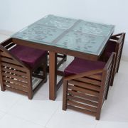 #A1 Chester- 4 Seater Dining Table Set